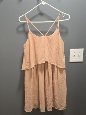 HYFVE Blush Layered Cami Mini Dress